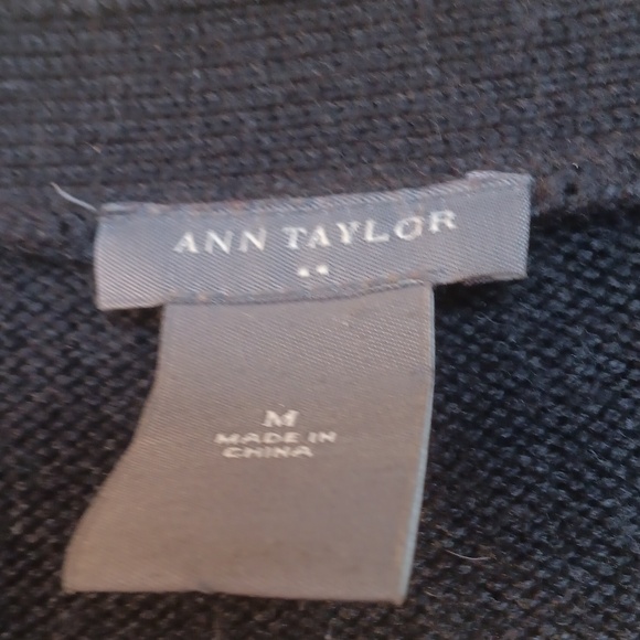 Ann Taylor Charcoal Cardigan Sweater - Picture 2 of 4